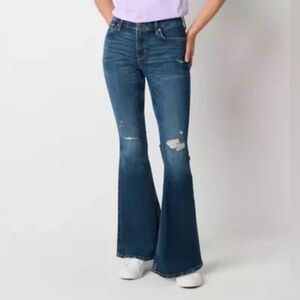 Arizona Jean Company Low Rise Flare Jeans